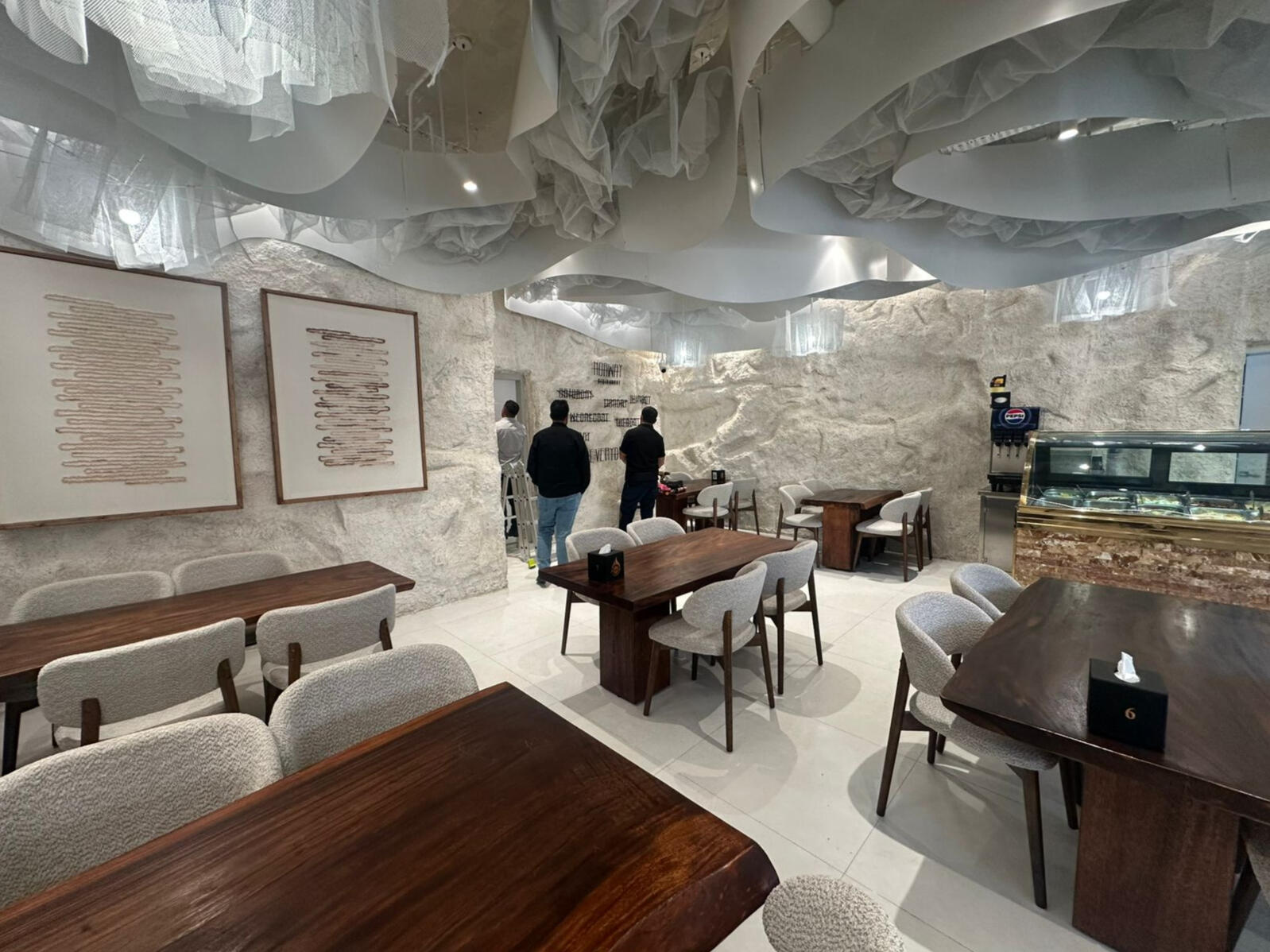 Faux stone wall Relief - Interior View Faux stone wall Relief - Interior View
